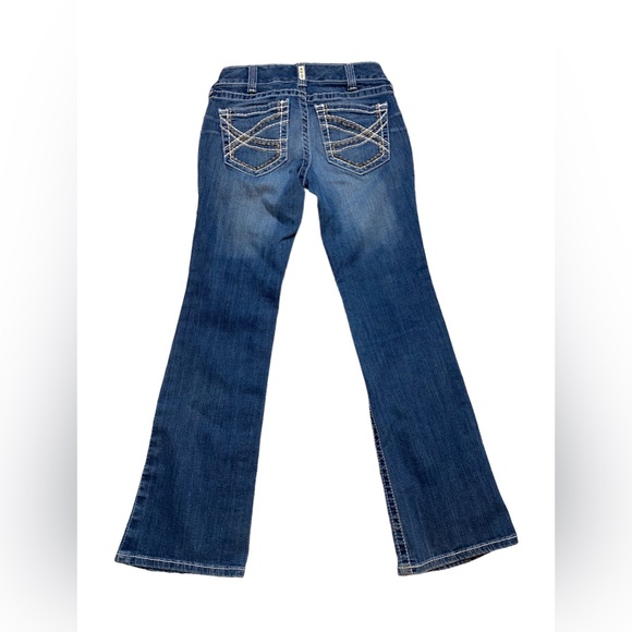 Ariat R.E.A.L. Mid Rise Stretch Entwined Boot Cut Jean - Picture 5 of 11